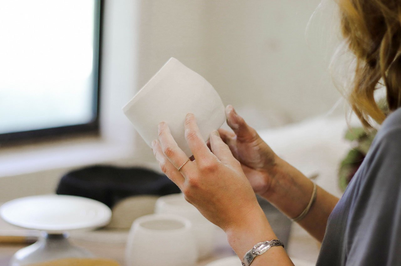 Picture of a person making pot